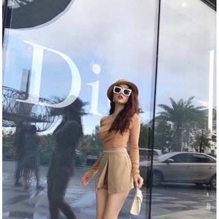 Áo thun lệch vai tay dài chất thun đẹp