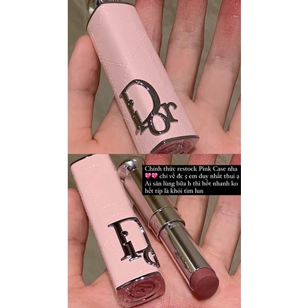 Vỏ Case Son Dior Addict Pink Cannage mới nhất💖
