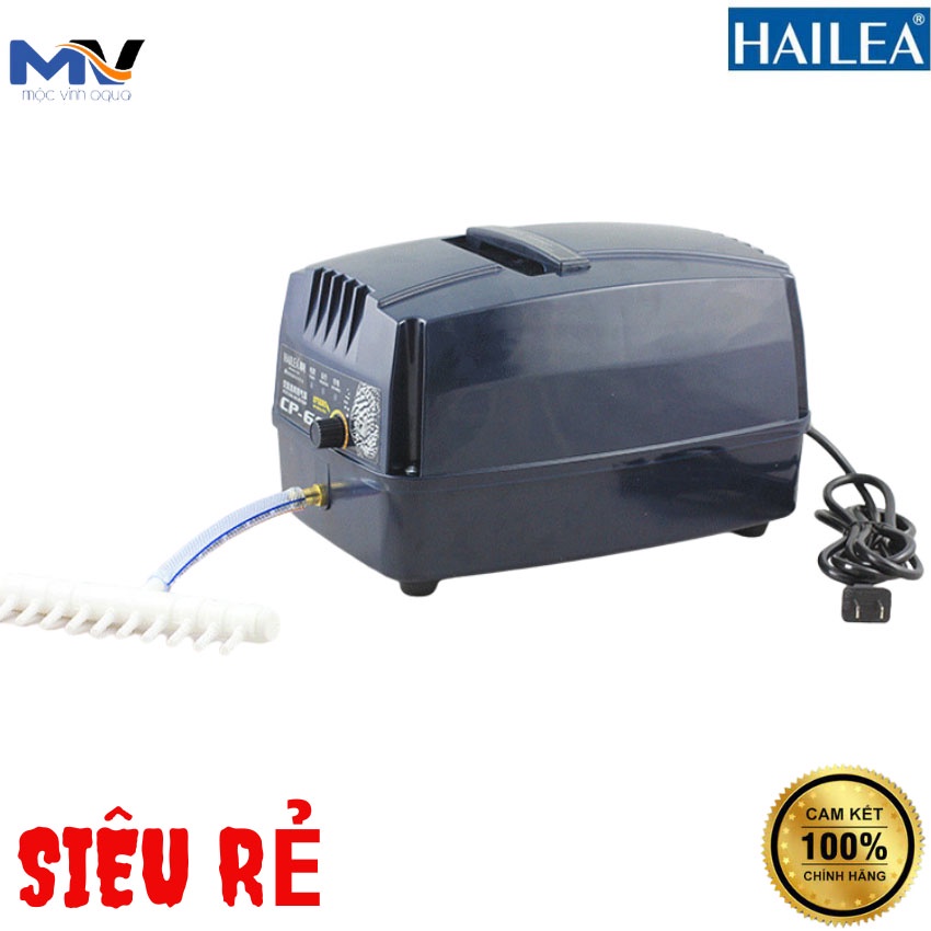 Máy sủi oxy tích điện hồ cá Hailea CP-60, lưu lượng 60L/h, Pin 24h, công suất 80W