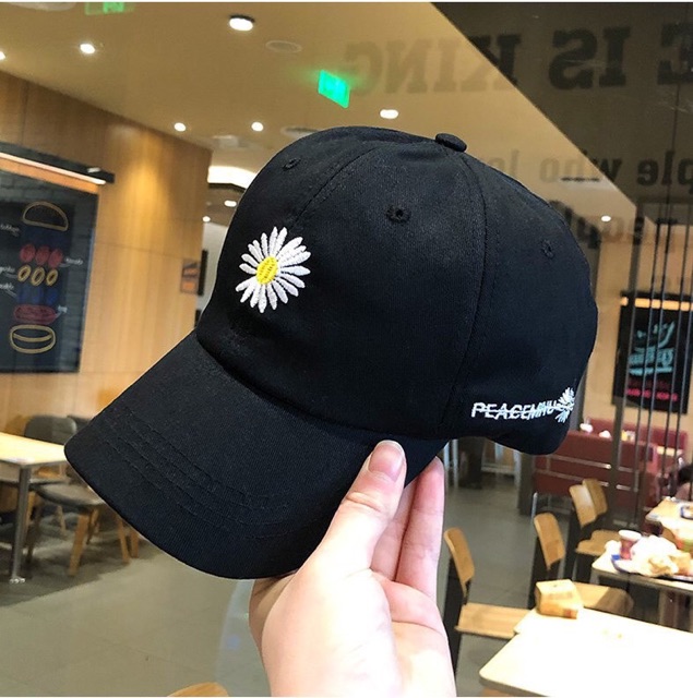 Mũ lưỡi trai thêu hoa cúc | BigBuy360 - bigbuy360.vn