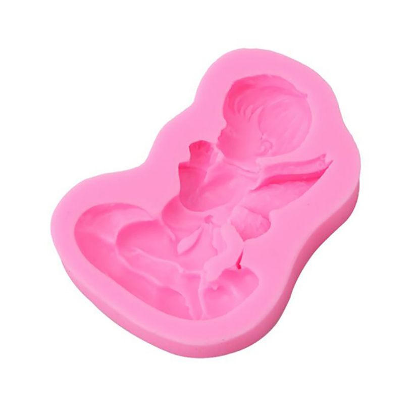 Khuôn Silicon Làm Kẹo Đường Hình Thiên Thần Em Bé