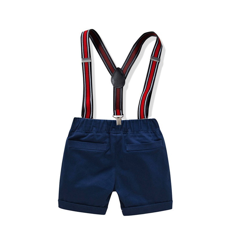 Set yếm sơ mi đỏ Mialy Kids cho bé trai chụp ảnh, mặc thôi nôi (11-23Kg) - Họa tiết caro đỏ đen cool ngầu