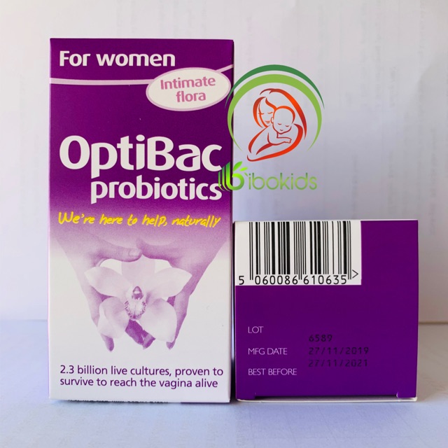 Men phụ khoa Optibac tím cho Phụ Nữ Của Anh