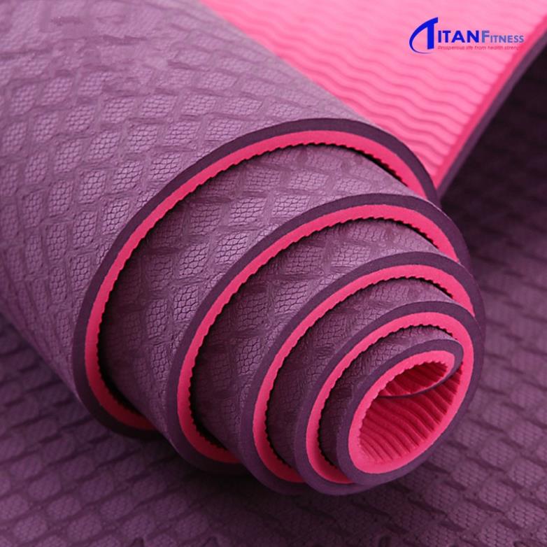 [LOẠI TỐT NHẤT] THẢM TẬP YOGA TPE 2 LỚP DÀY 6MM chống trượt tốt nhất,.