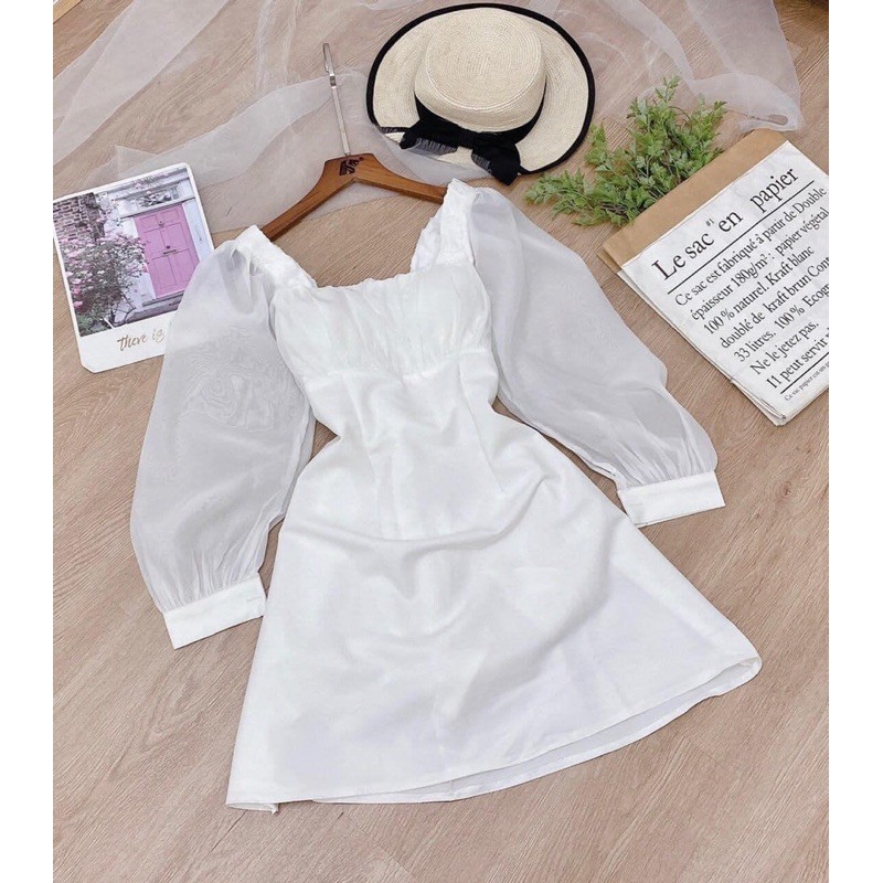 đầm nhúng ngực tay voan 8066 | BigBuy360 - bigbuy360.vn