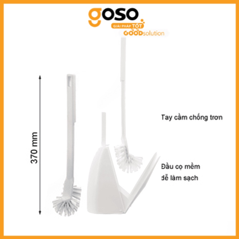 [GOSO] Chổi Cọ Toilet Đầu TRÒN KIREI, Cây Chà Toilet Chính Hãng INOCHI