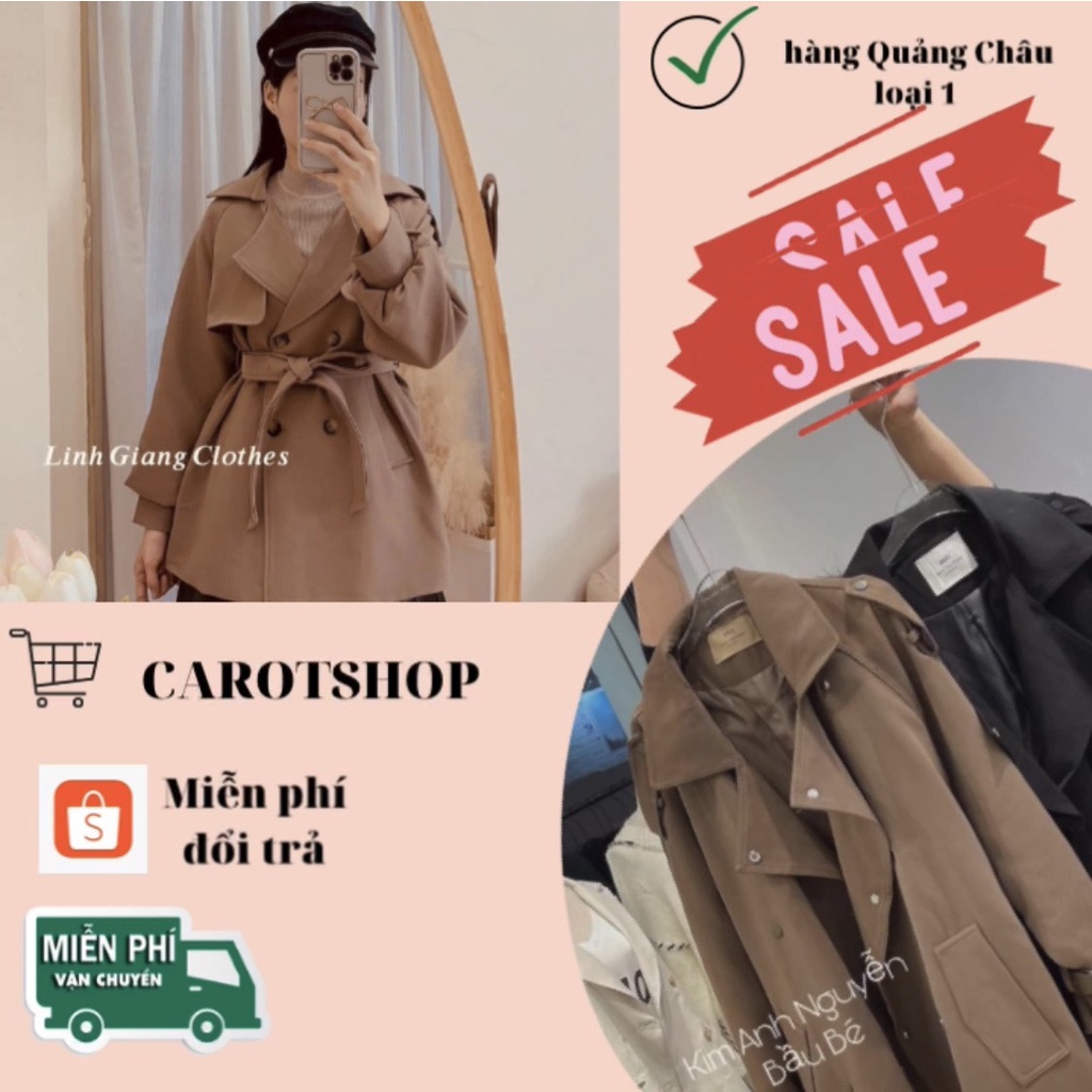 áo măng tô nữ, khoác dáng dài, hàng Quảng châu loại 1
