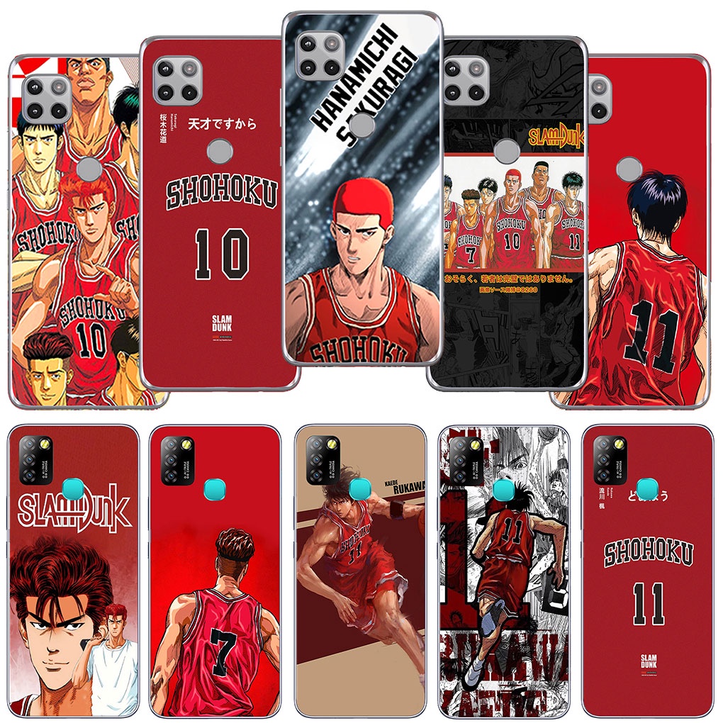 Infinix Hot 9 Play Note 10 Pro Hot9 Note10 Vỏ Mềm EC78 SLAM DUNK Bóng Rổ Anime Silicon Vỏ Điện Thoại