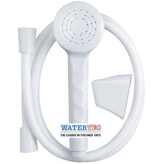 Bộ vòi sen tắm tăng áp 1,5m nhựa trắng ABS WT-001V WATERTEC MALAYSIA