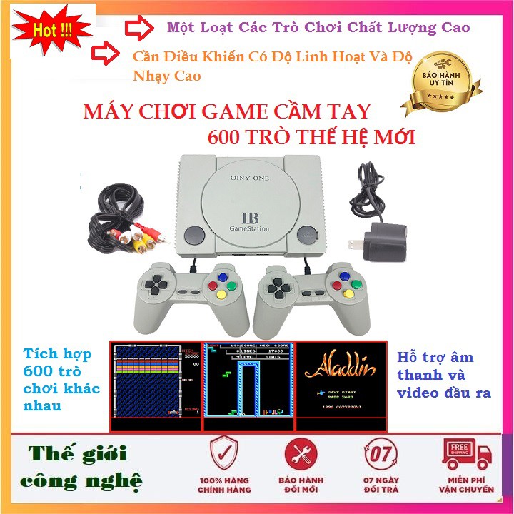 Máy Chơi Game playstation 4 Nút AV 600 trò nesi , tay cầm game,ps4