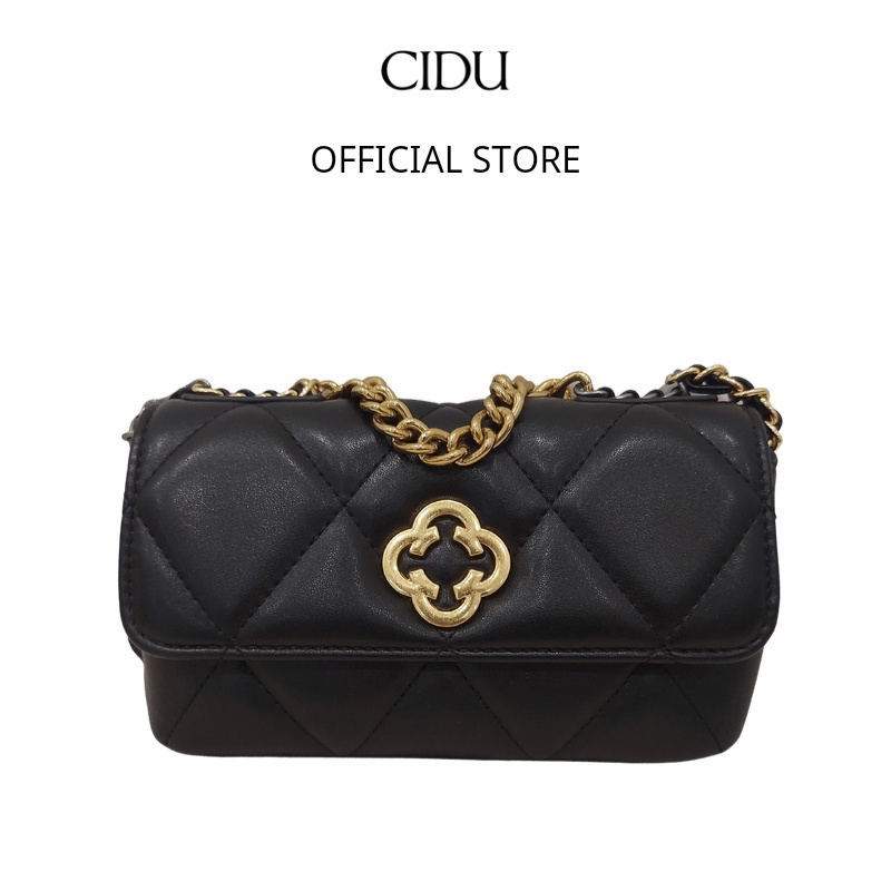 Túi Xách Nhỏ Đeo Chéo Nữ Khóa Bông Hoa Cidu Cd45