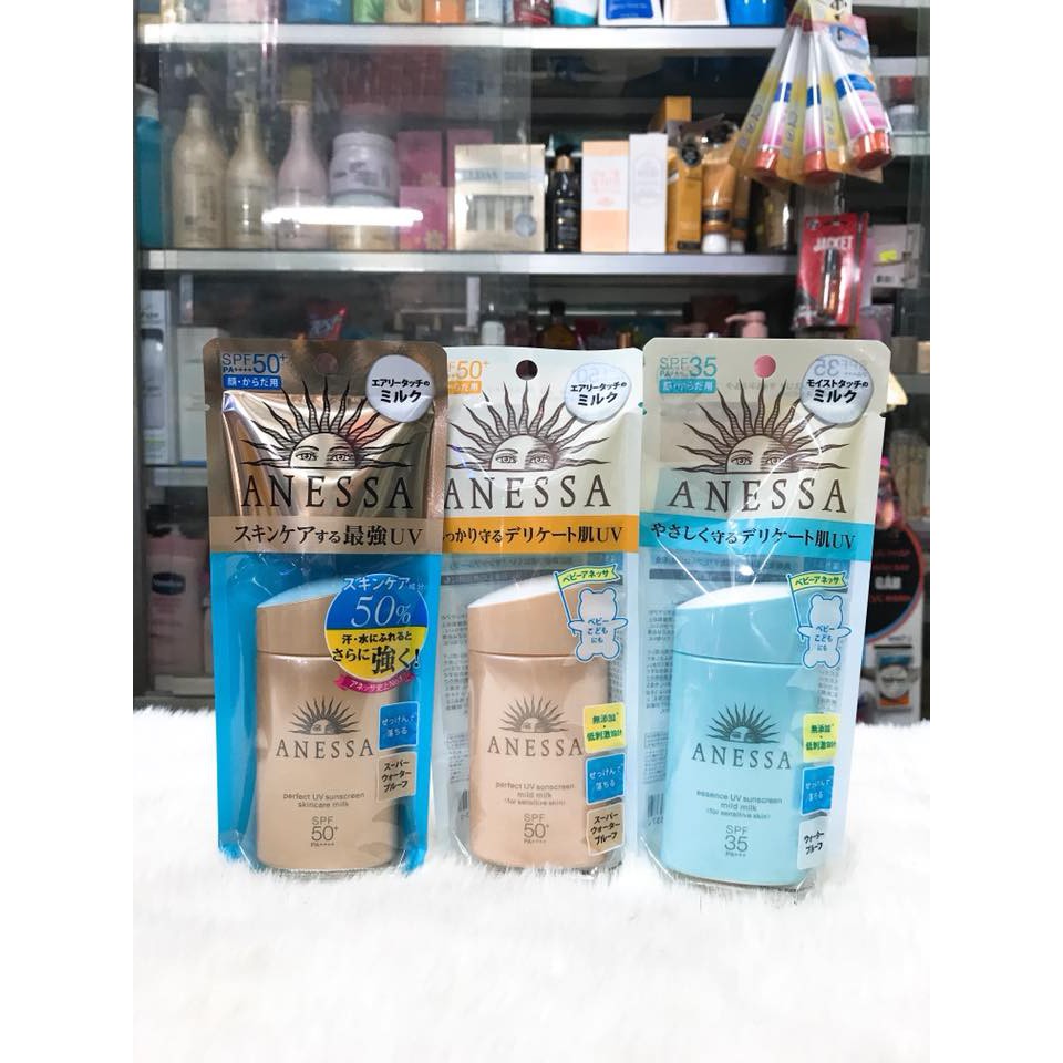 (SX Nhật Bản - 60ml) Kem Chống Nắng Anessa Perfect UV Sunscreen Skincare Milk Chính Hãng Nhập Khẩu | BigBuy360 - bigbuy360.vn