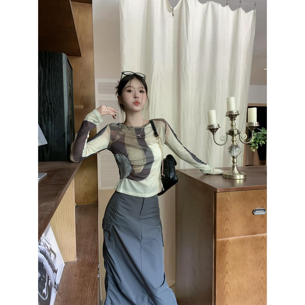 qkoole Áo Thun Cổ Tròn Chống Nắng Không Nhòe Ôm Dáng Phong Cách Mới Mùa Hè Cho Nữ