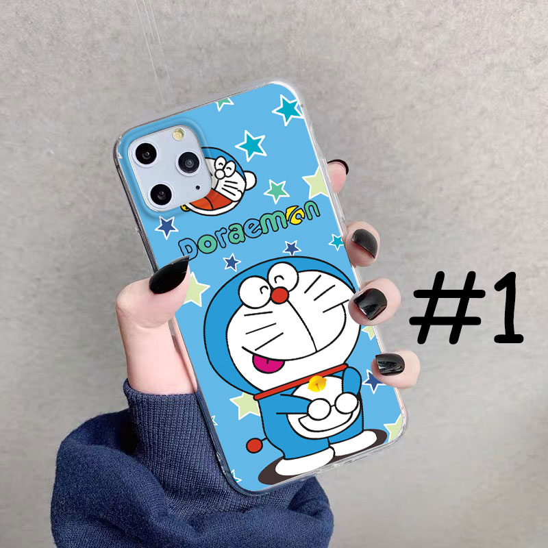 Ốp lưng TPU mềm iPhone X 6 6s 6Plus 6s Plus 7 7Plus 8 8Plus 5 5s SE Doraemon hoa văn