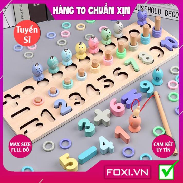 [FREESHIP HÀNG ĐẸP] Đồ chơi ghép hình bằng gỗ Foxi-Đồ chơi trẻ em lắp ráp trí tuệ-tăng trí thông minh và tập trung