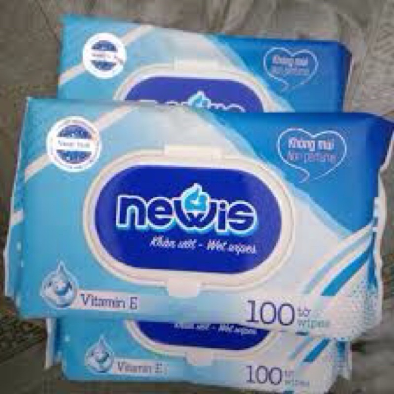 Khăn Ướt Newis Không Mùi 100 Tờ