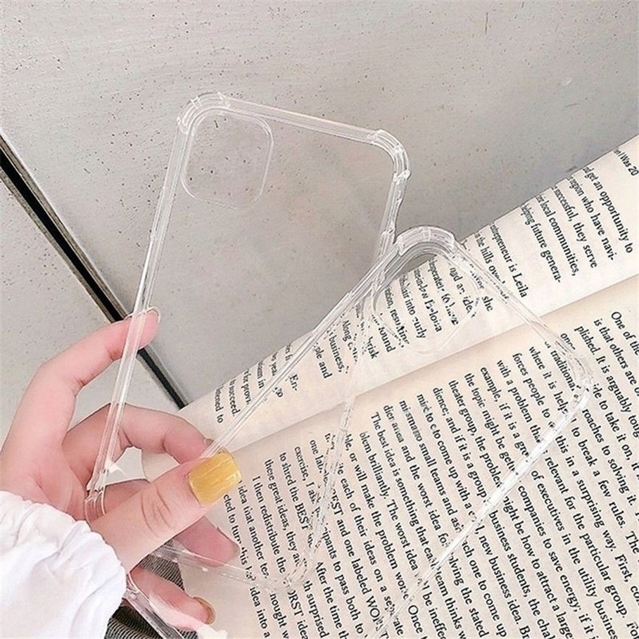 Compatible For iPhone 14 13 12 11 Pro Max 7 8 6 6s Plus SE 2020 X XS Max Ốp lưng mềm chống sốc trong suốt cho