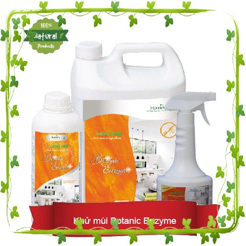 Xịt Khử Mùi Phòng HOMEVIC Botanic Enzyme 1L Diệt Khuẩn, Khử Mùi Nhanh