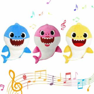 Đồ chơi cá mập ngồi bông có thể phát nhạc vui nhộn dành cho bé