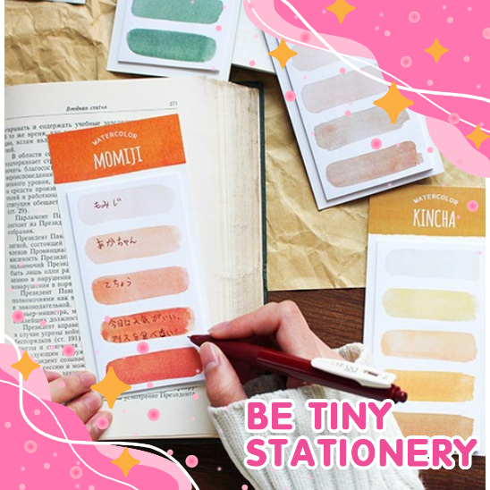 Giấy ghi chú Note loan màu phong cách nhật bản Vintage siêu đẹp Be Tiny Stationery