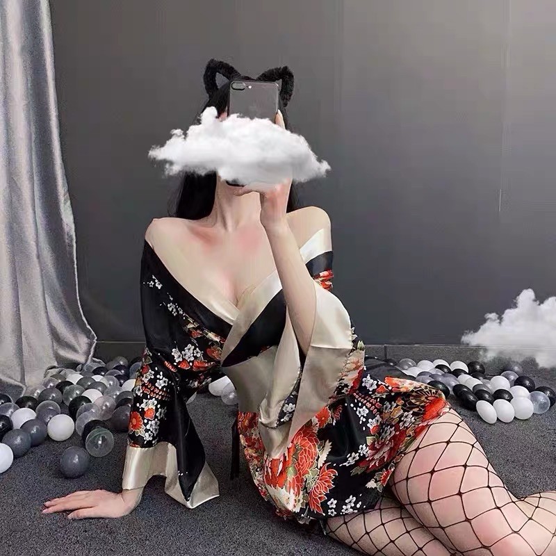 🇯🇵Kimono Hoa Nhật Bản Cao Cấp 🇯🇵 | Cosplay Sexy | Cosplay nàng Geisha Nhật Bản gợi cảm - ME1025