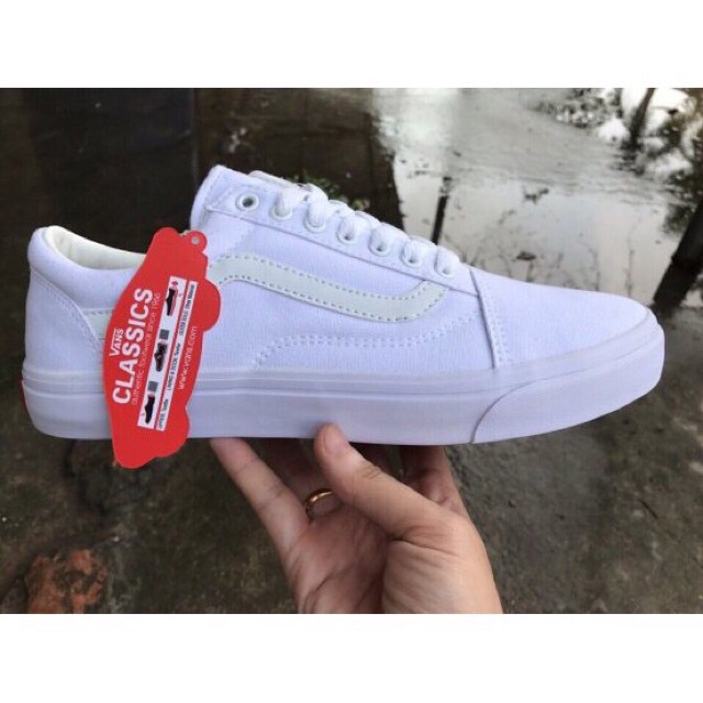 [FullBox]Giầy sneaker old skool Full trắng | BigBuy360 - bigbuy360.vn