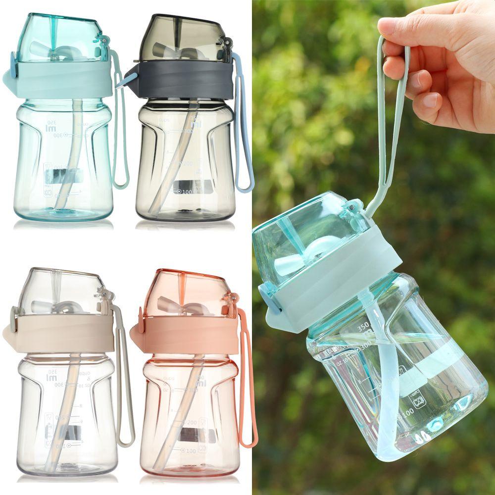 Bình Nước SHOUKEY Dung Tích 400ML Có Ống Hút Tiện Dụng Cho Bé