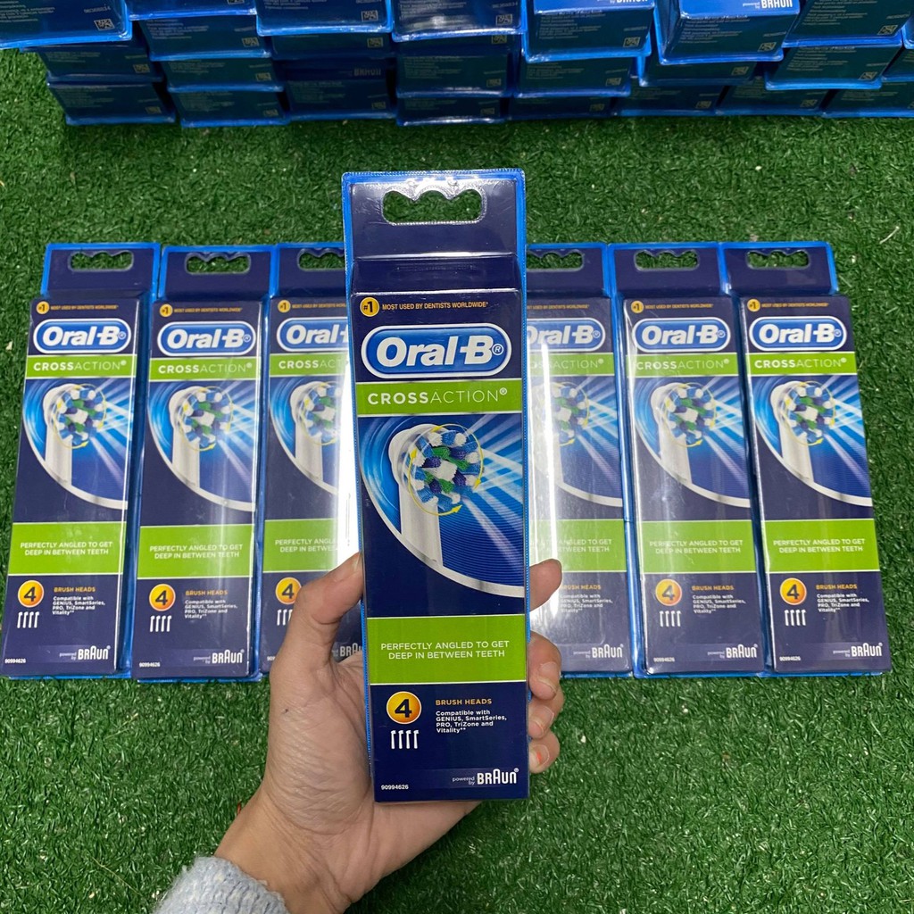 Set đầu 4 CROSS ACTION bàn chải điện oral B