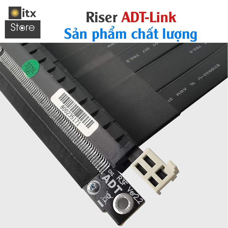 [ITX Store] - RISER Tốc Độ Cao - Cáp nối dài PCIE 3.0 X16 - Chuẩn ADT Link chính hãng