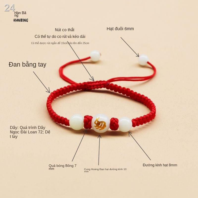 chuỗi hạt dạ quang vòng tay 12 cung hoàng đạo nam và nữ sinh năm cặp đôi viên quà tặng nhật