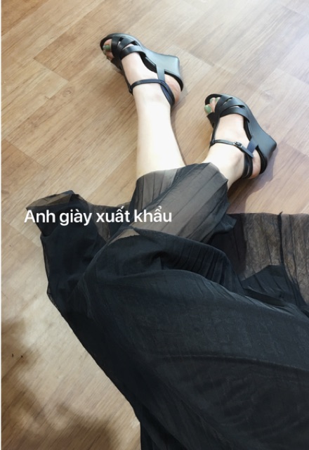 SD56 - Sandal xuồng quai đan da lì nhẹ êm hàng VNXK( ảnh thật, kèm video)