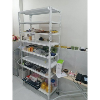  Kệ Sắt V lỗ đa năng Dài 120cm x Rộng 30cm x 2-3-4 tầng x Cao 1-1.2-1.5m Màu TRẮNG Lắp ghép đa năng 