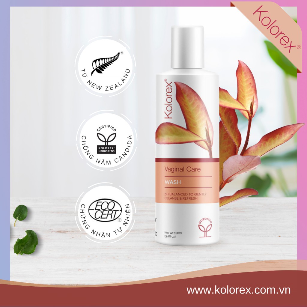 Dung Dịch Vệ Sinh Phụ Nữ Kolorex Vaginal Care Wash 100ml