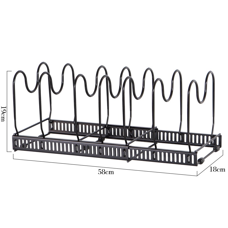Giá úp nồi chảo có giá đỡ, kệ úp xoong nồi đa năng điều chỉnh được kích thước