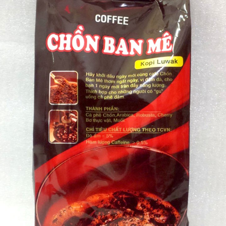 [COMBO 2 GÓI] Cà Phê Chồn Pha Phin Đại Xuân Phát + Cà Phê Chồn Ban Mê 500g - Cà Phê Robusta Ngon Rẻ - Cafe Chồn - Ruvask