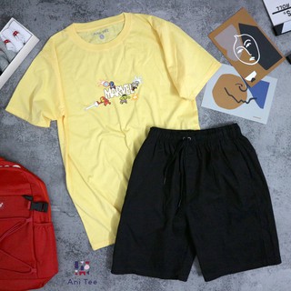 [UNISEX] COMBO ÁO THUN COTTON TEAM AVENGERS + SHORT KAKI