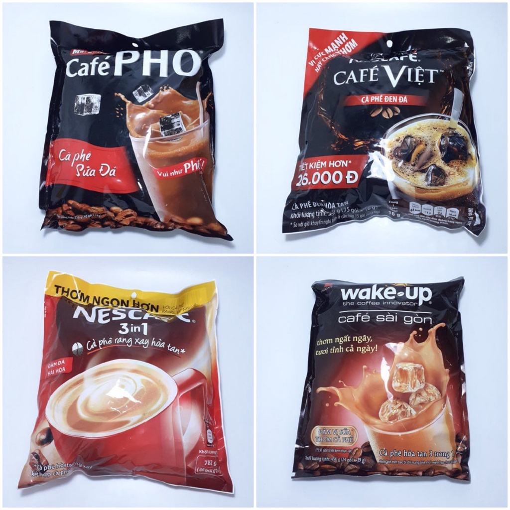 Cà phê hòa tan các loại Phố / G7 / Nescafe