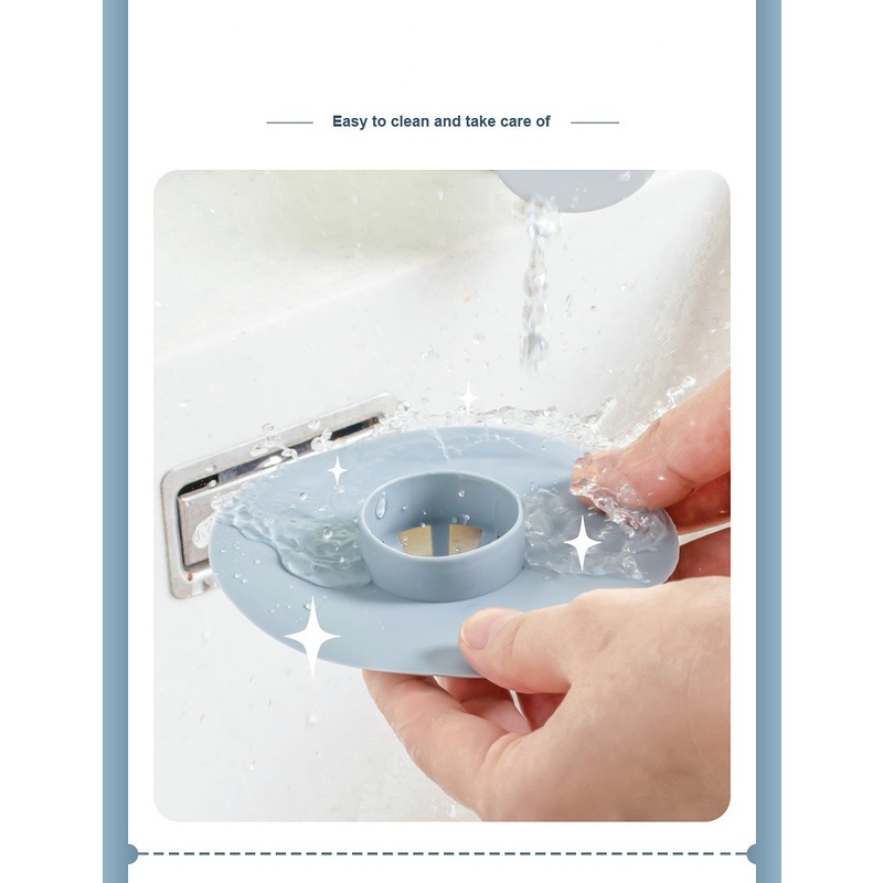 Tấm Lọc Rác Bằng Silicon Kiểu Hoạt Hình Dễ Thương Tiện Dụng Cho Phòng Tắm