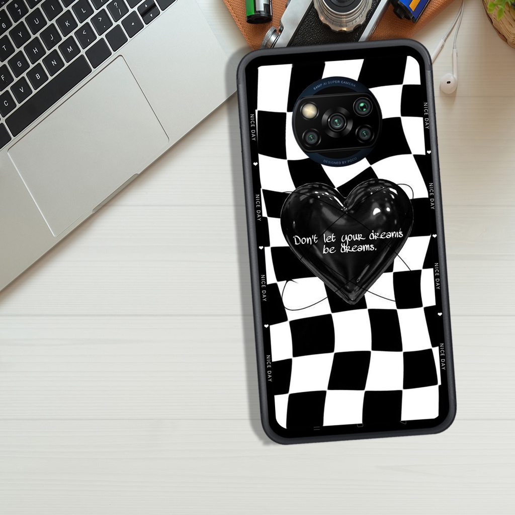 Ốp Lưng XIAOMI POCO X3 - POCO X3 PRO - POCO M3 - REDMI 9T, In Hình &quot;Black Heart&quot; Phong Cách Đẹp.