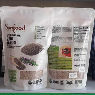 Combo 2 bịch Hạt Chia Trắng Hữu Cơ SunFood Mỹ 454g TỐT CHO TIM MẠCH VÀ XƯƠNG KHỚP