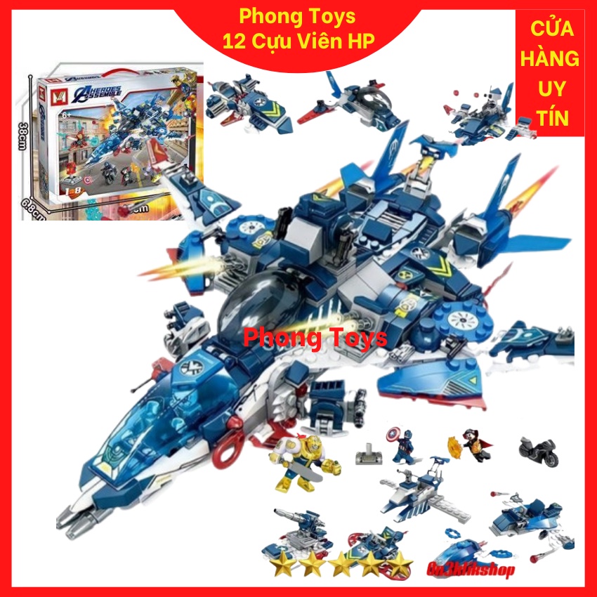 LEGO AVENGERS SUPER HERO MG 301 XẾP HÌNH PHI THUYỀN ENDGAME INFINITY WAR 667 MẢNH