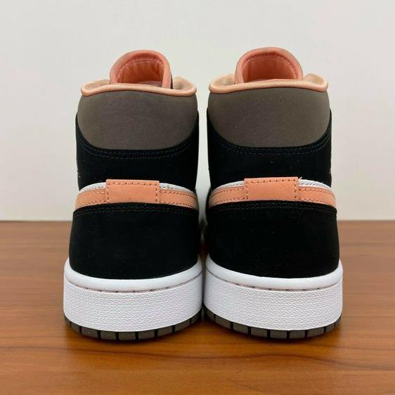 Giày Jordan cam đào cổ cao, Giày JD1 high Mid Peach Mo_cha nam nữ màu mới hot trend 2022 full box tặng kèm dây