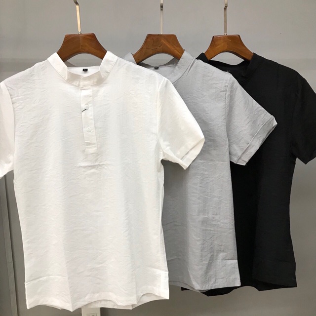 Áo Đũi Nam Cộc Tay Chất Mát Dáng Trẻ Trung Cao Cấp | BigBuy360 - bigbuy360.vn