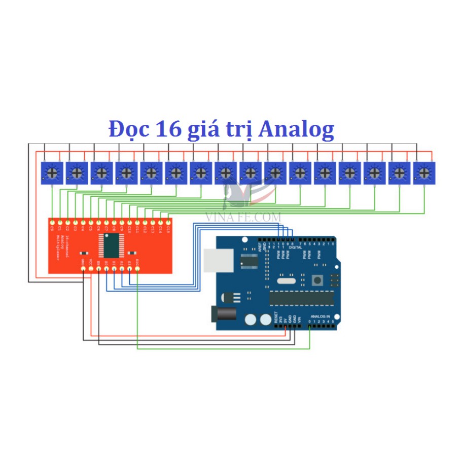 Mô dule Giao Tiếp Kỹ Thuật Số CD74HC4067 Cmos 16 Kênh | BigBuy360 - bigbuy360.vn