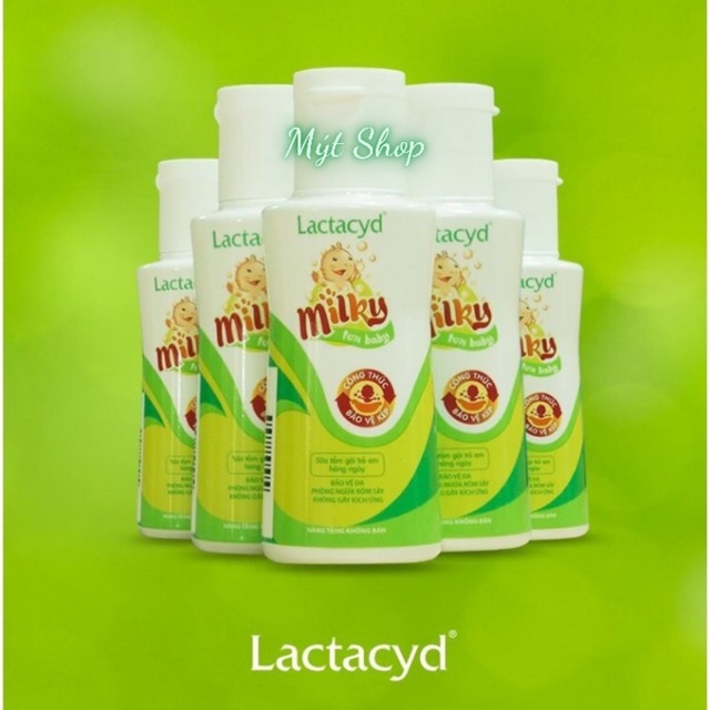 Combo 5 chai sữa tắm gội cho bé Lactacyd