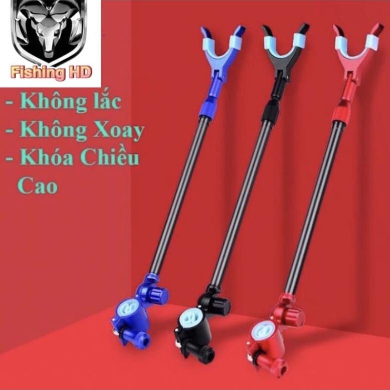 [QUATANGKHOALINK ,CHAN ,CHI]    [FREESHIP]Ngoe Chống Cần Câu Đài, Gác cần Câu cá Carbon Cao Cấp Siêu Bền DCC7