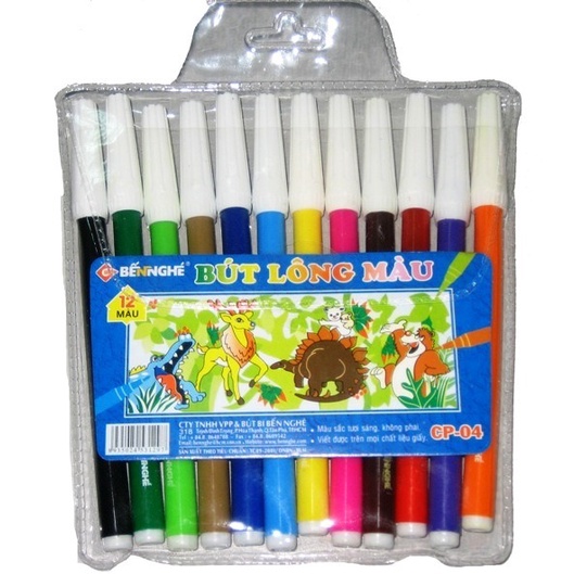 Bút lông màu 12 màu Bến Nghé