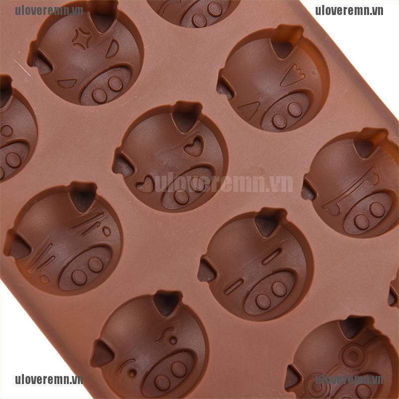 Khuôn Silicone Làm Bánh / Sô Cô La Hình Chú Heo Đáng Yêu