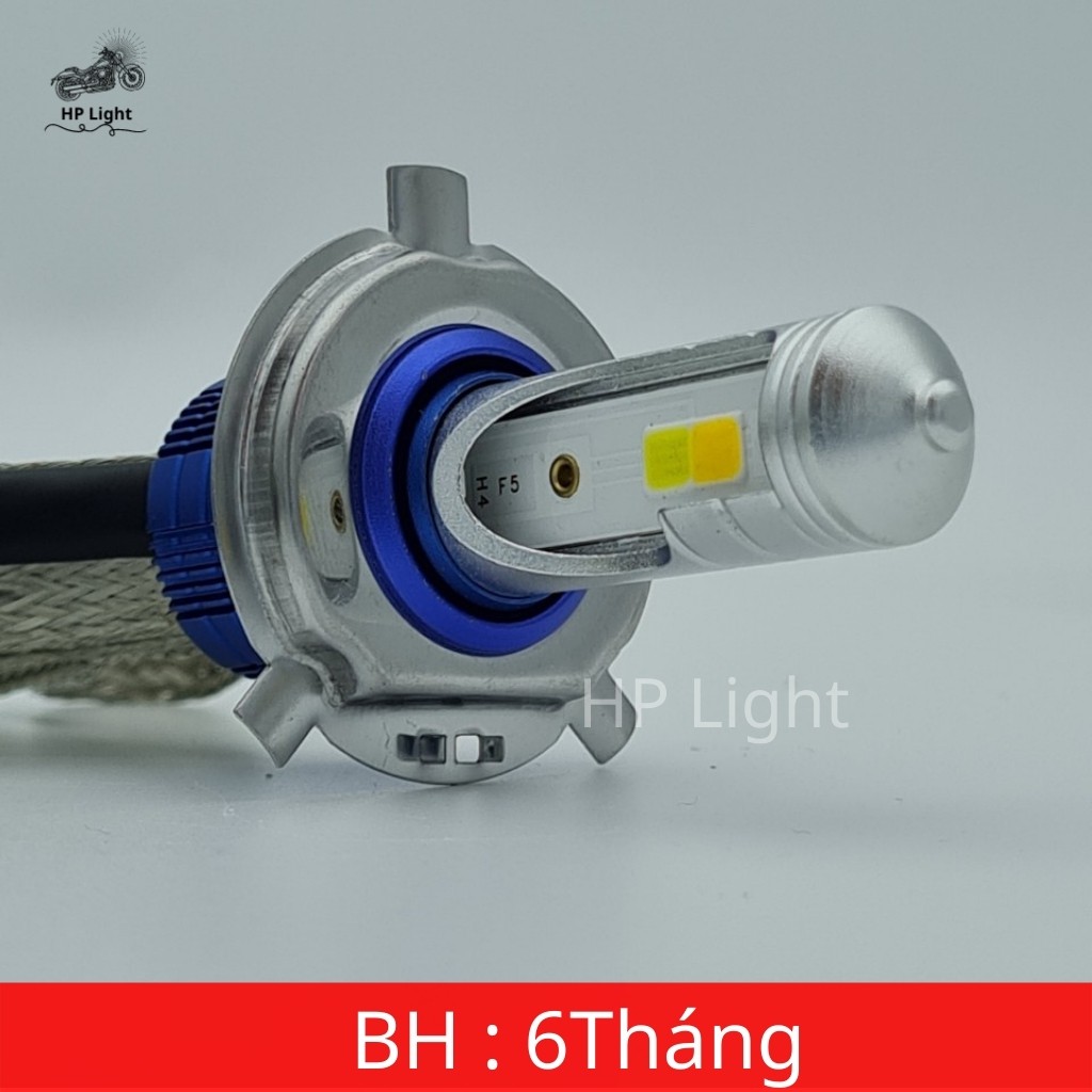 Đèn Pha BMA  2 Tim Led Siêu Sáng Cos Vàng Pha Trắng_Đèn Led HP LIGHT F5