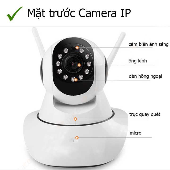 Camera IP Wifi không dây Keye HD 720 xoay 360 độ xoay ngang dọc trên điện thoại + tặng kèm thẻ 32g